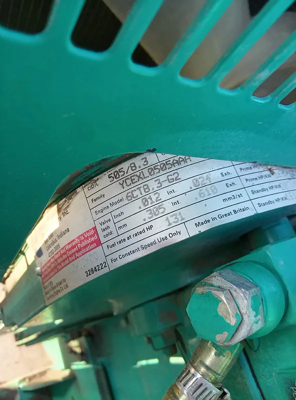 Used Cummins 150 kVA Diesel Generator - photograph 06