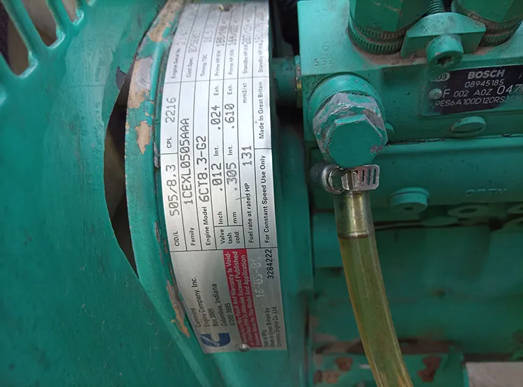 Used Cummins 150 kVA Diesel Generator - photograph 03