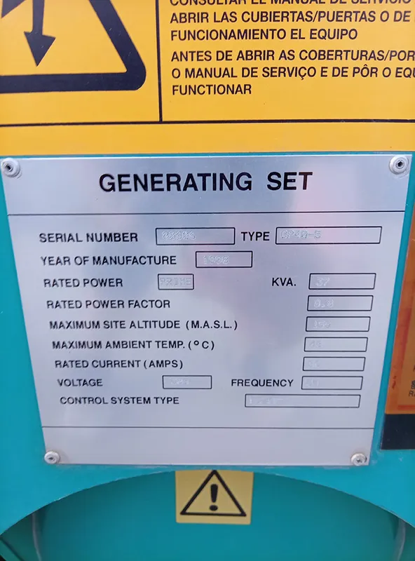 Used Cummins 37.5 kVA Diesel Generator - photograph 08