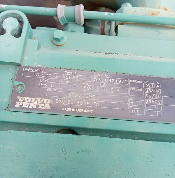 Used Volvo 93.8 kVA Diesel Generator - photograph 01
